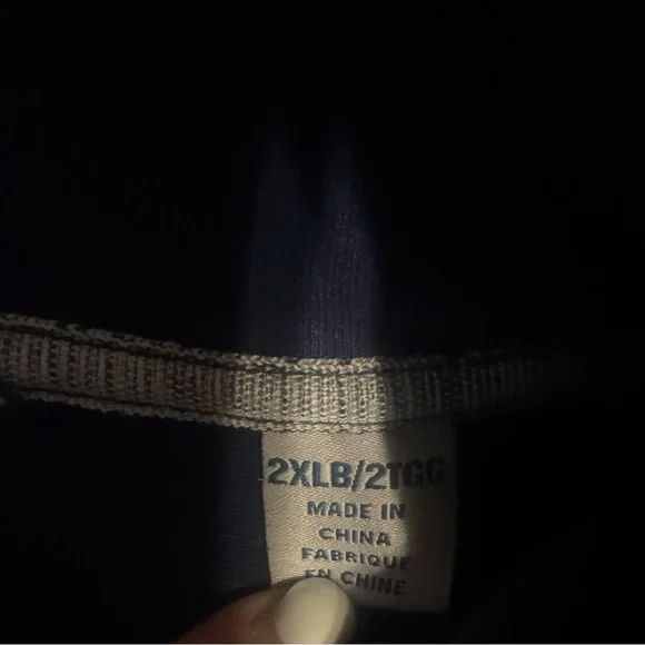 Big & Tall Tobago Bay Tommy Bahama Half-Zip Lightweight Sweatshirt Pull Over XXL - Picture 6 of 7